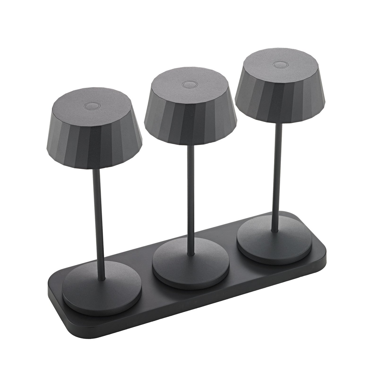 Oplaadstation voor accu-tafellamp Facetta / Veluna, 3 plaatsen