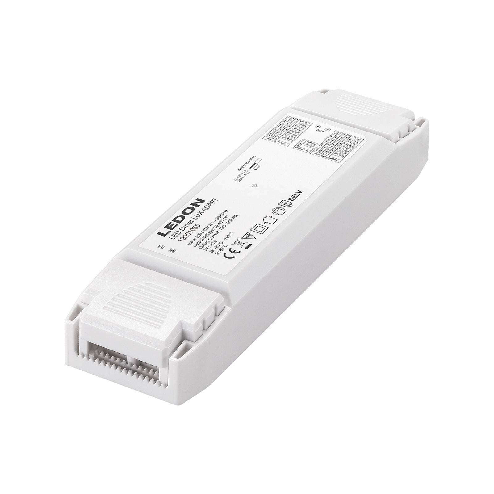 Ledon DC Lux Adapt LED converter 1050 mA 30-40 V, plastic, L: 20.2 cm, W: 5.8 cm, H: 3 cm