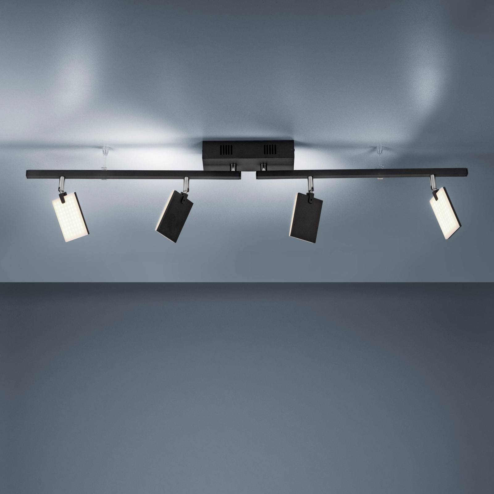 PURE Mira lampa sufitowa 4-pkt. pilot CCT czarna