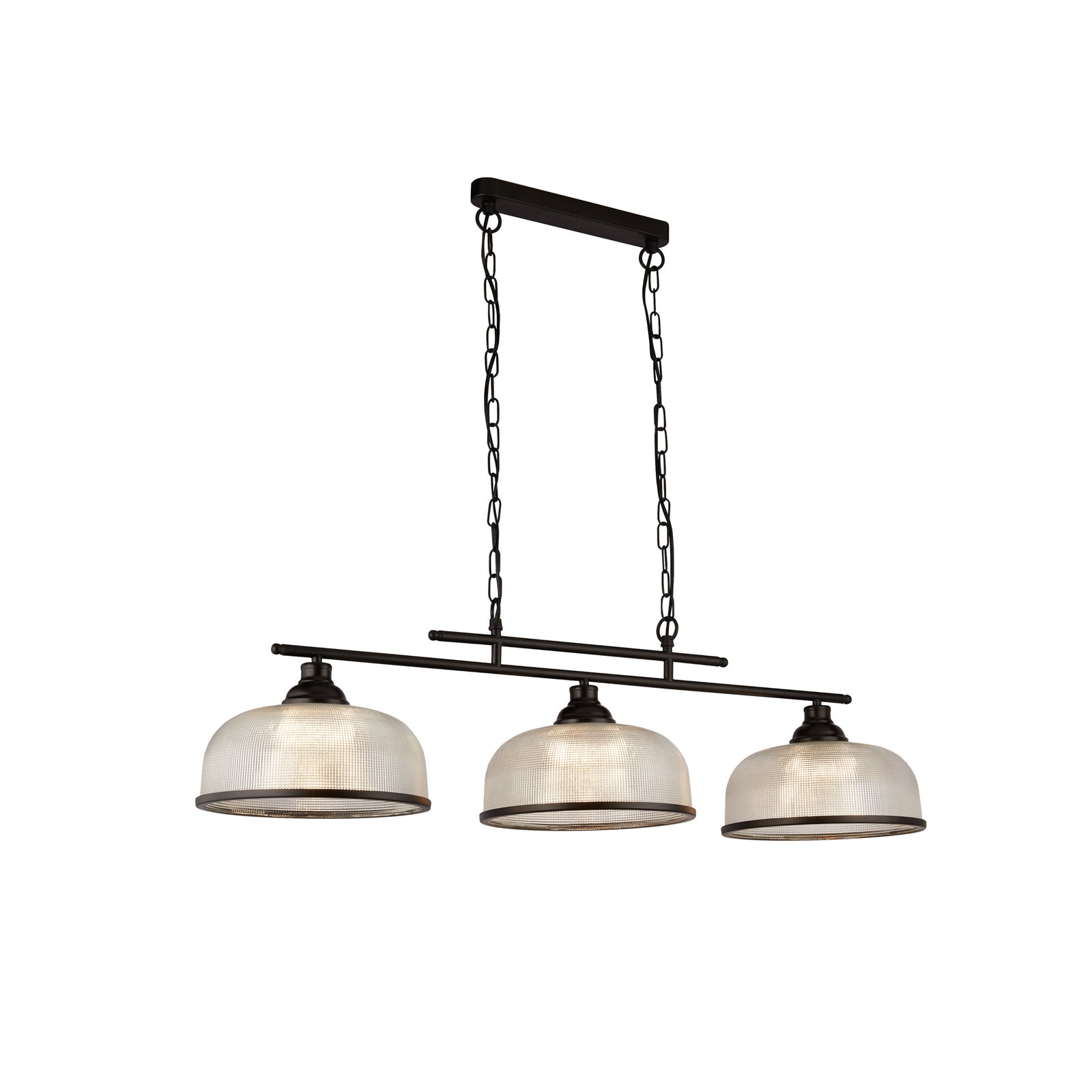 Hanglamp Bistro 3-lamps, zwart