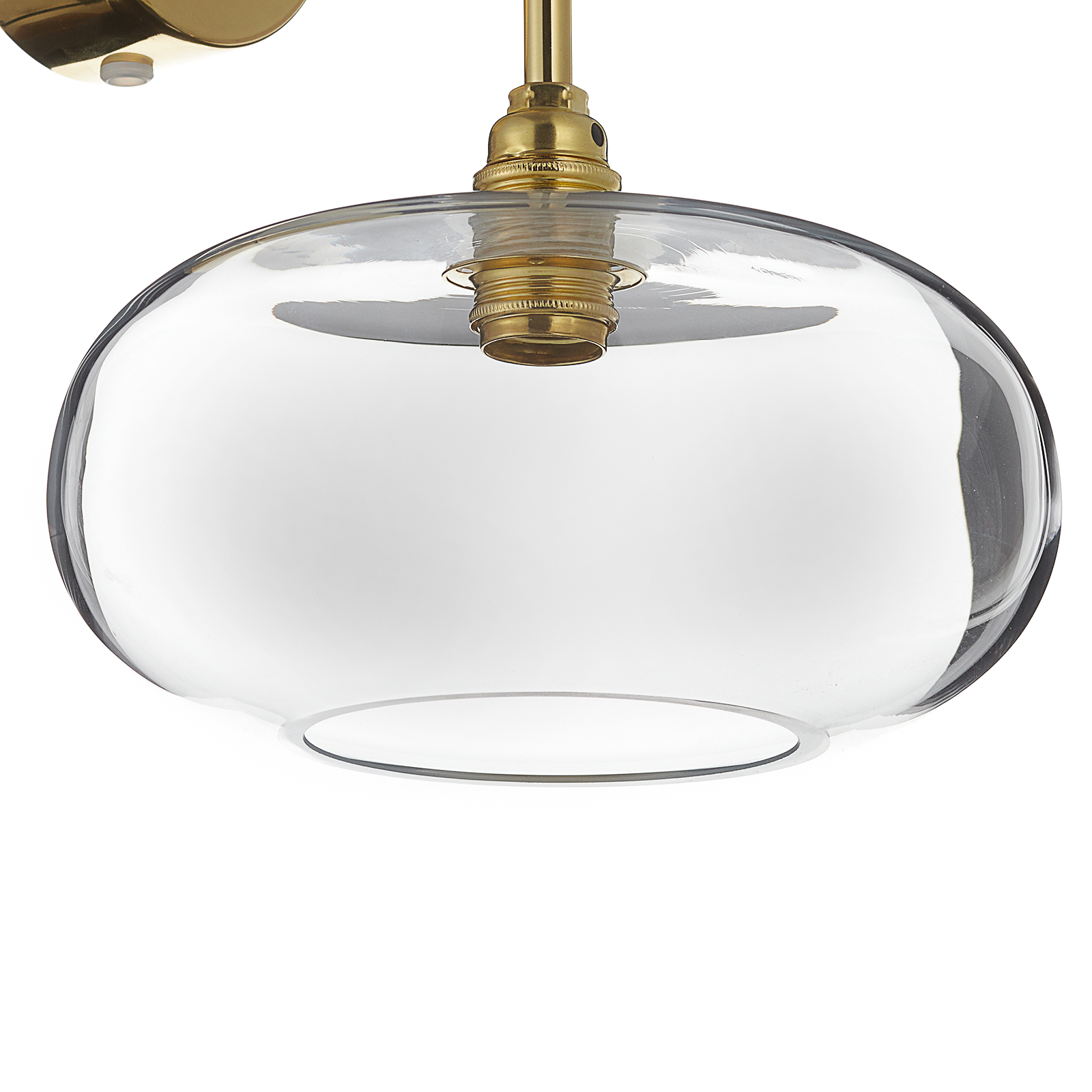 EBB &amp; FLOW Horizon wandlamp goud/helder Ø 21 cm
