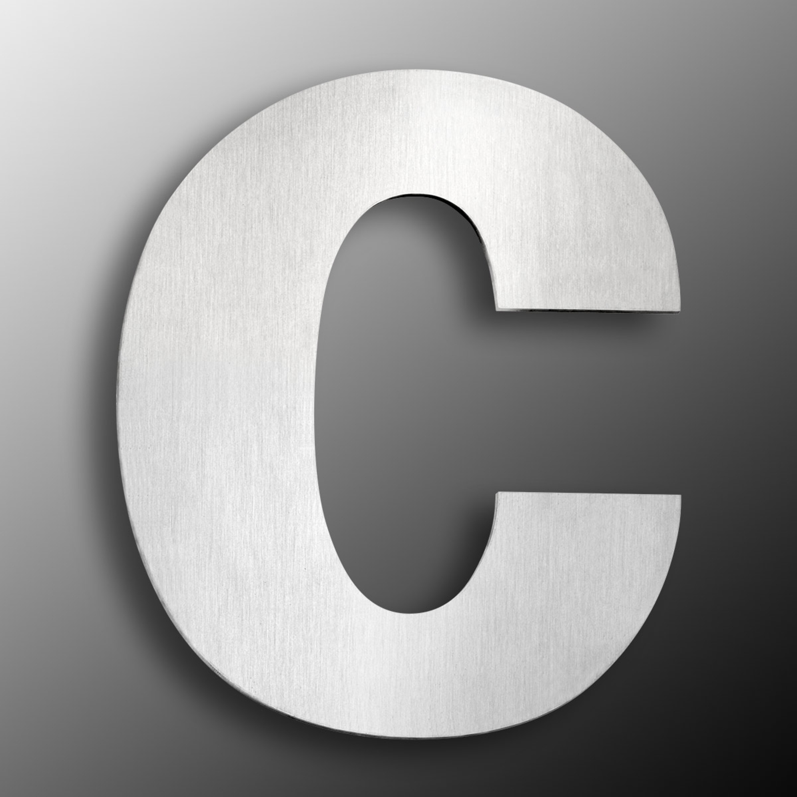 Stainless steel house number large letter