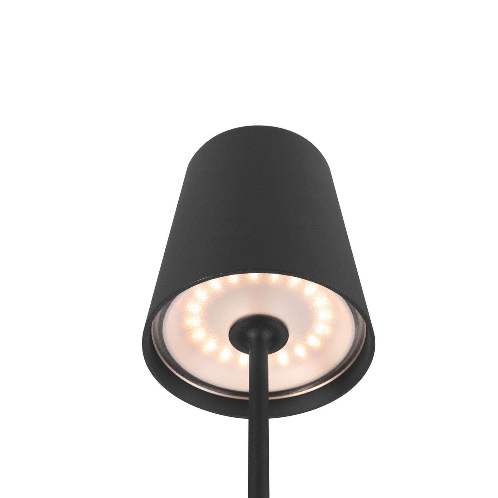 SLV Lampe LED à accu Vinolina Two, noir, aluminium, Ø 11 cm, IP65