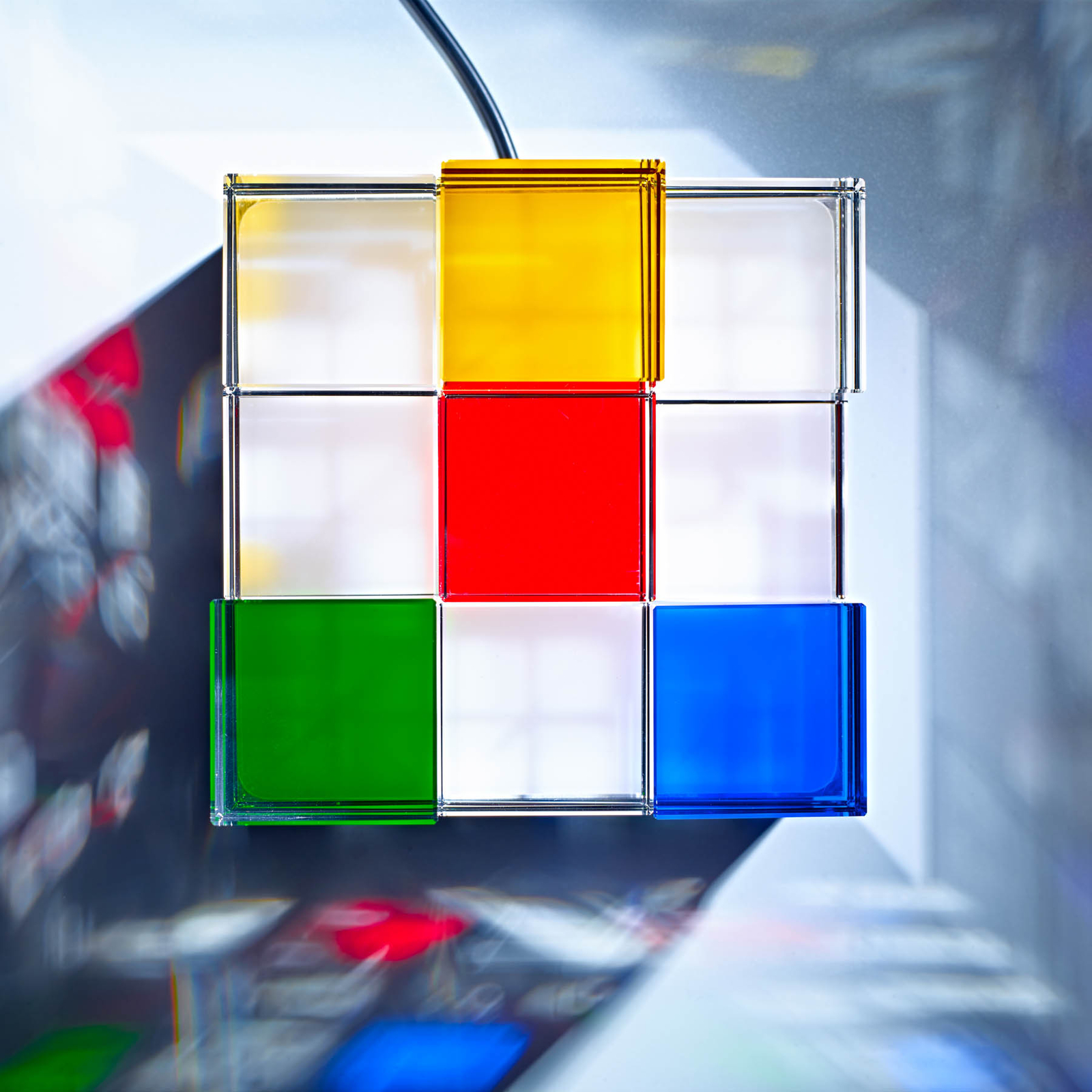 TECNOLUMEN Cubelight Move bordlampe, fargerik