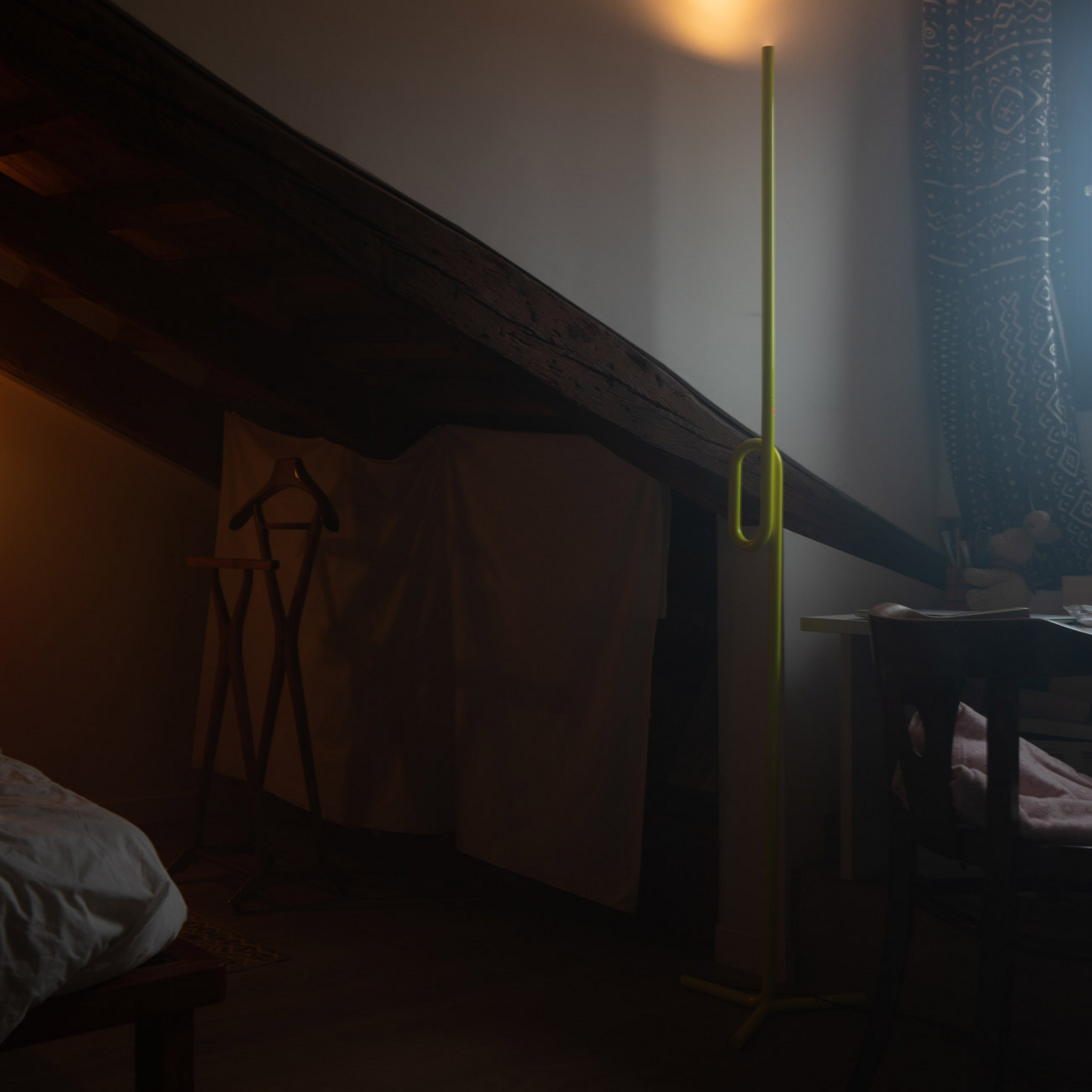 Foscarini Tobia terra lampadaire LED, jaune