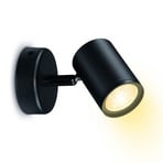 WiZ Imageo LED spot cu 1 lumină 2.700-6.500 K, negru