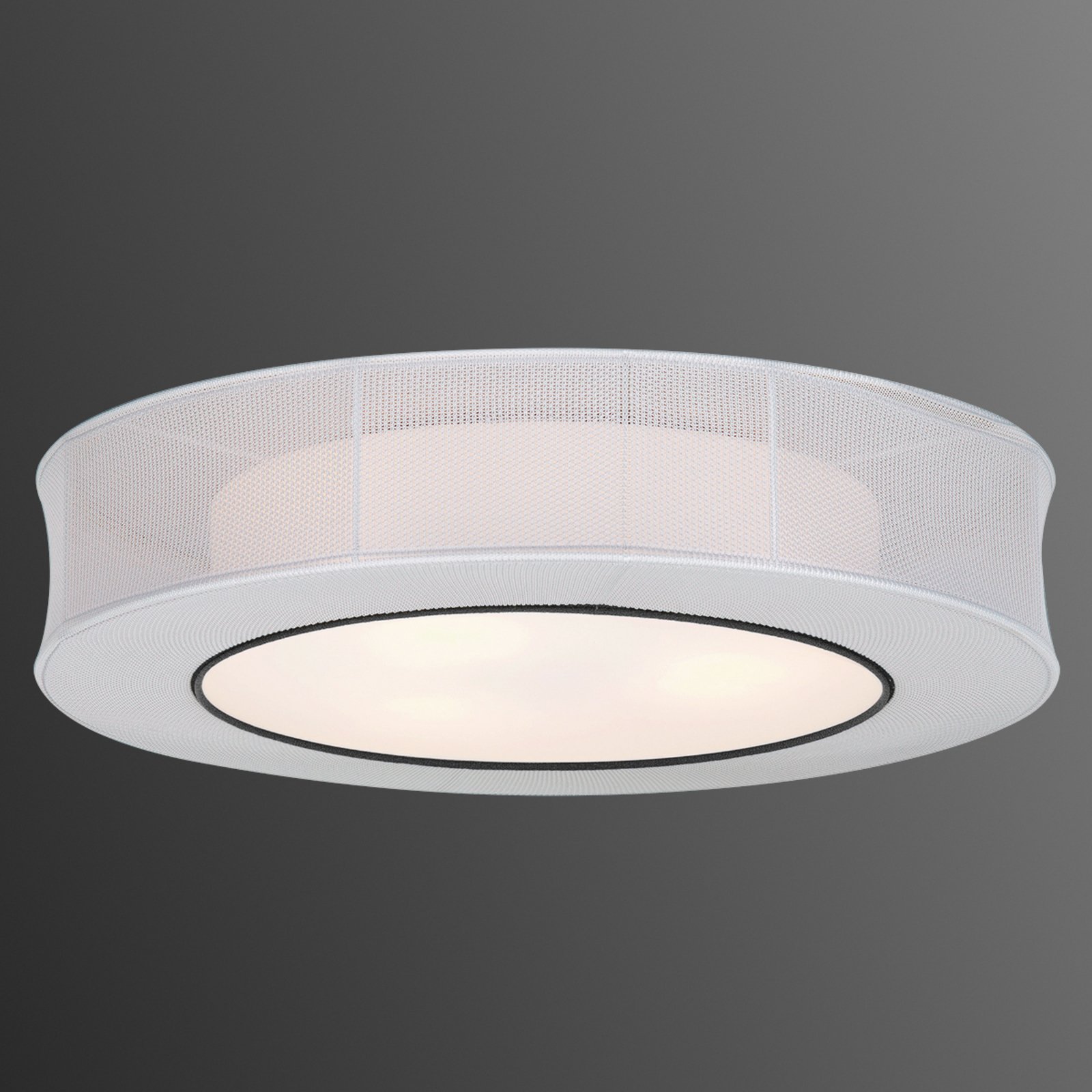 Round fabric ceiling lamp Felice