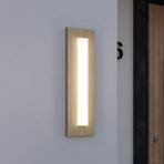 Applique d’extérieur LED Bitetto aspect bois