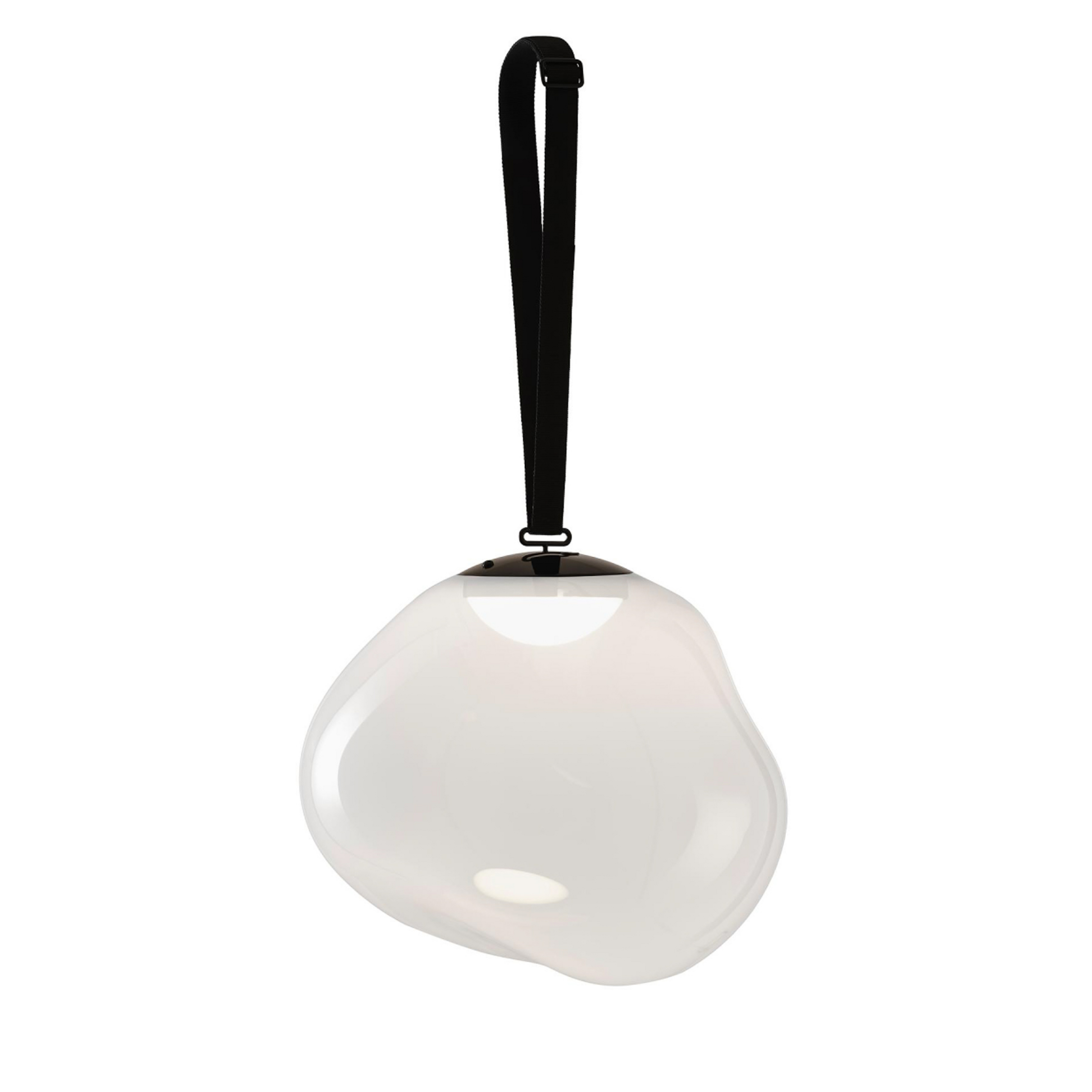 Melt Portable Floor Lamp, Opal/Black, IP44 - Tom Dixon