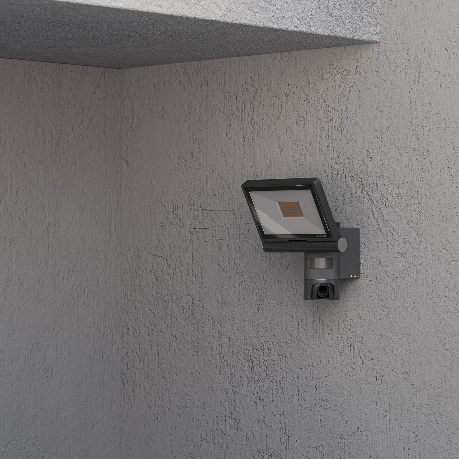 STEINEL LED kamerový reflektor XLED CAM2 SC, antracitová farba, IP44
