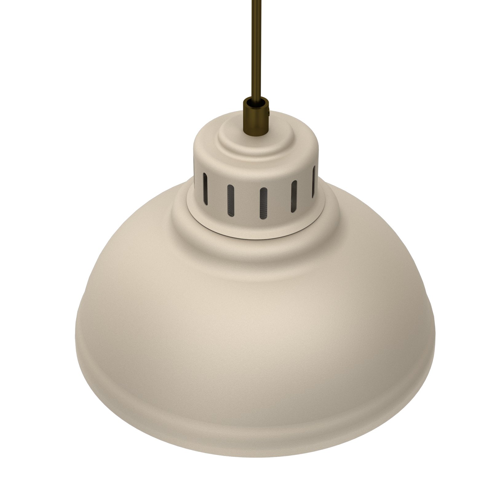 Sven pendant light, 4-bulb, beige, steel