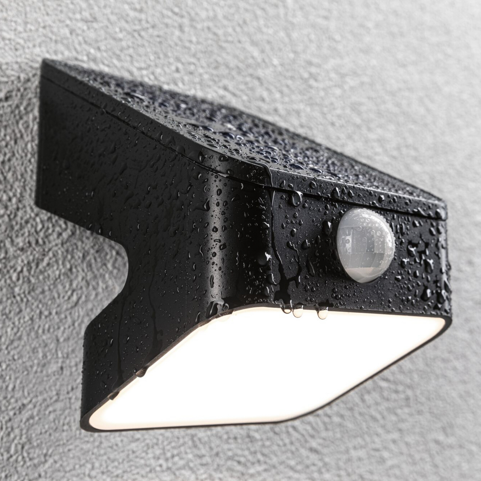 Applique d'extérieur solaire Paulmann Lesly, anthracite, capteur, IP65