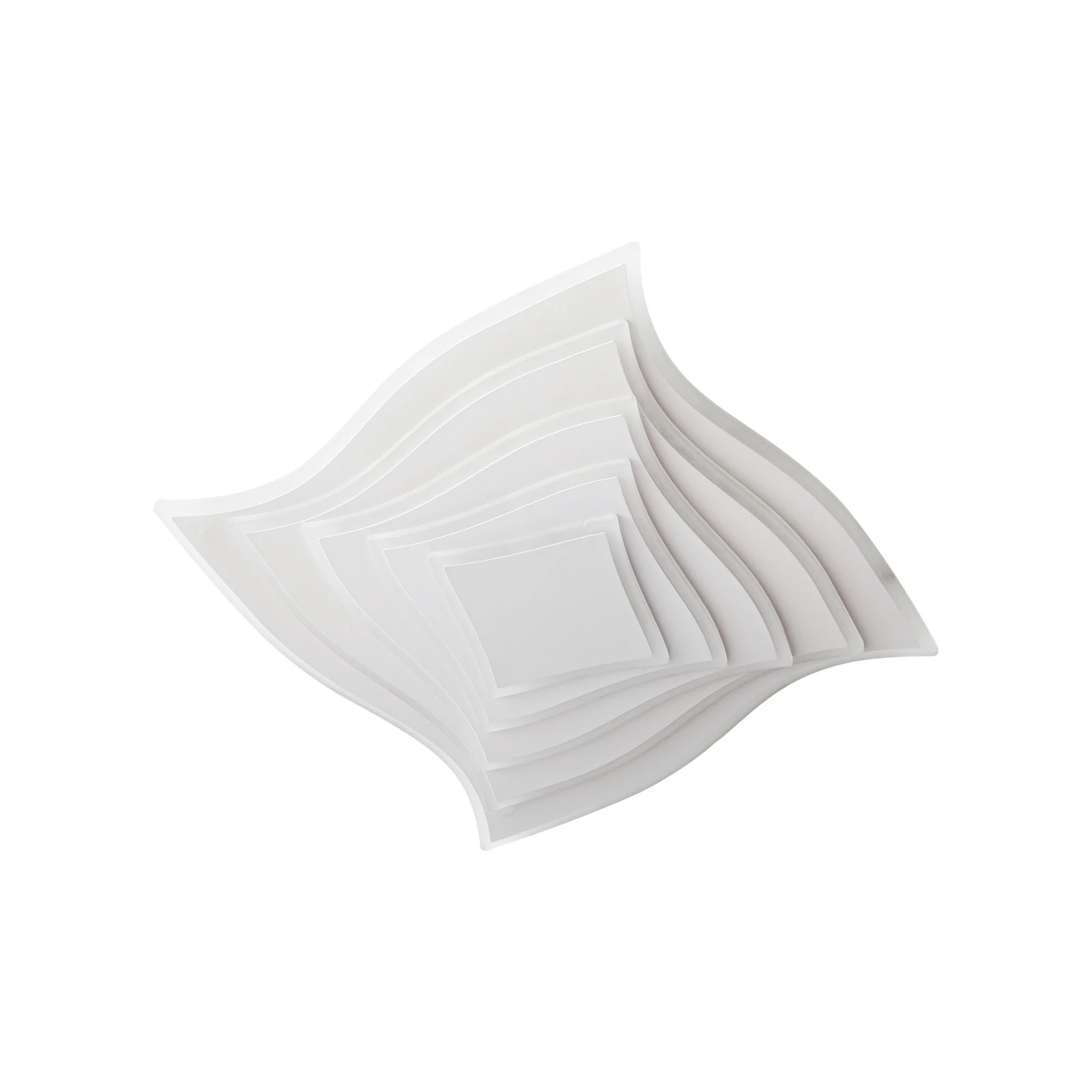Plafonnier LED Lindby Rebeka, 47 x 47 cm, CCT, télécommande