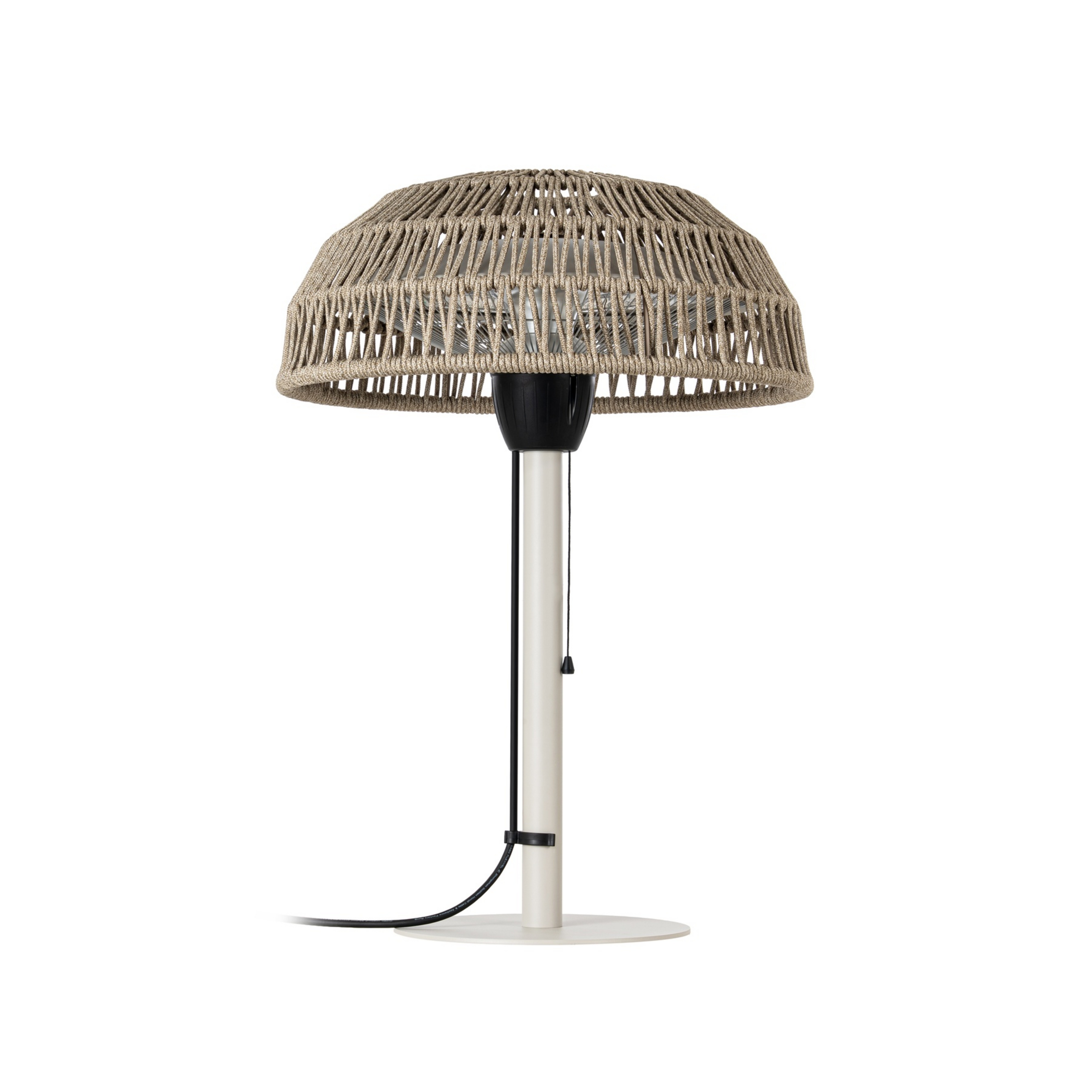 Radiateur rayonnant de table Calenza, beige, hauteur 70 cm, 1 500 W, aluminium