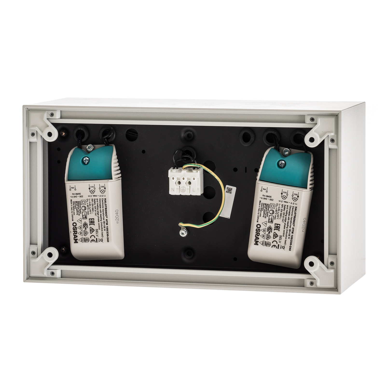 FLOS Compass Box H135 - Deckenleuchte 2flg weiß