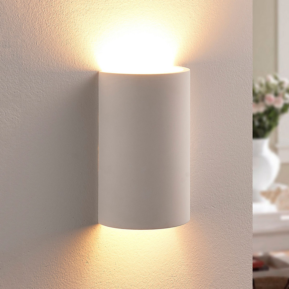 Lindby Colja Round Vägglampa, vit från Lindby