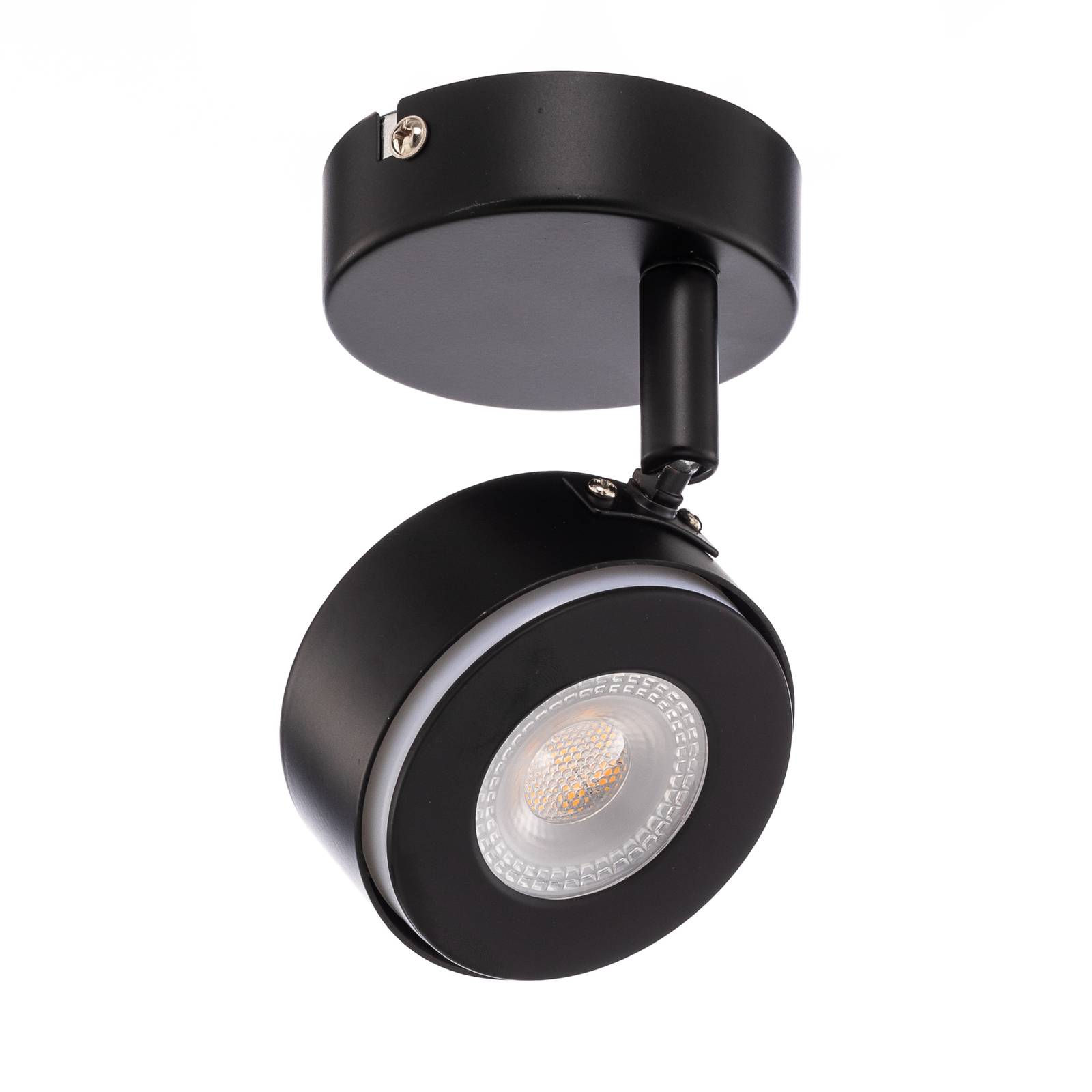 Lindby Spot Jyla, noir, GX53, 2.700 K, à 1 lampe