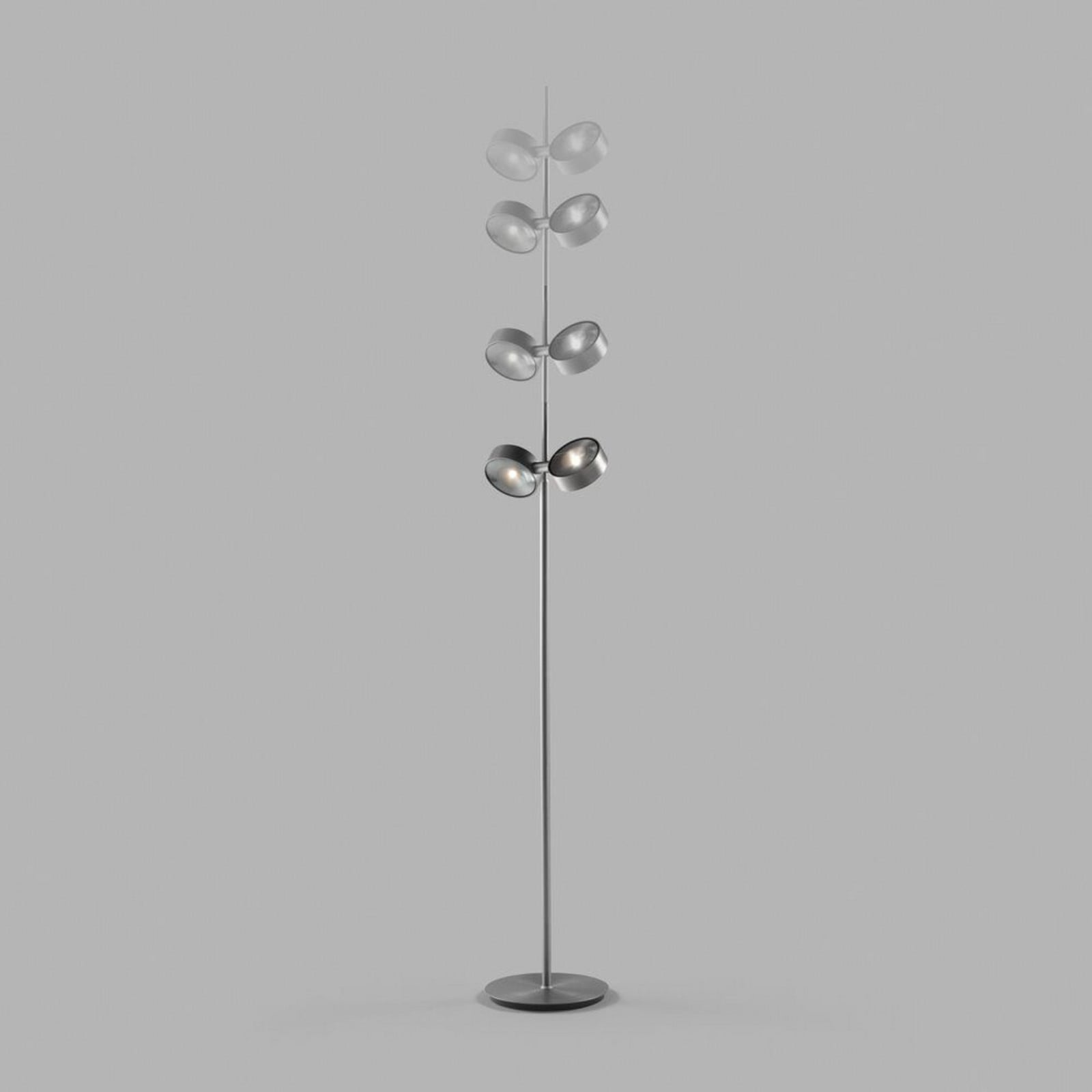 Orbit Gulvlampe Touchless Titanium LIGHT-POINT - Stue - Aluminium