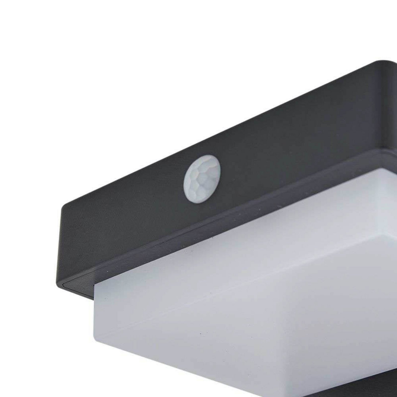 Eleazer LED Célula solar Pilona w/Sensor Negro - Lindby