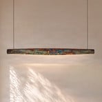 Quitani Persida hanglamp, 148 cm, slagmetaal, goud