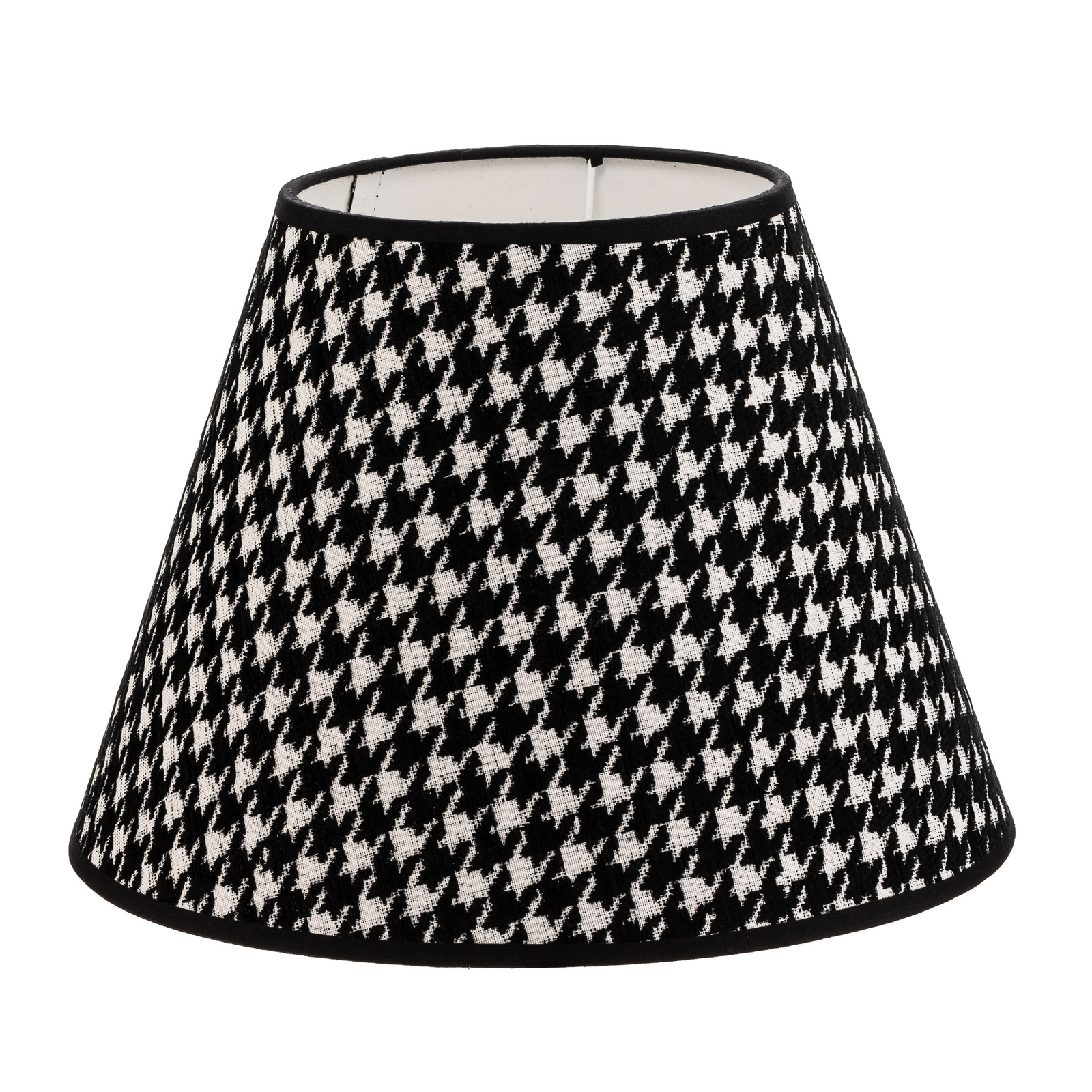 Sofia lampshade 21 cm, houndstooth pattern black