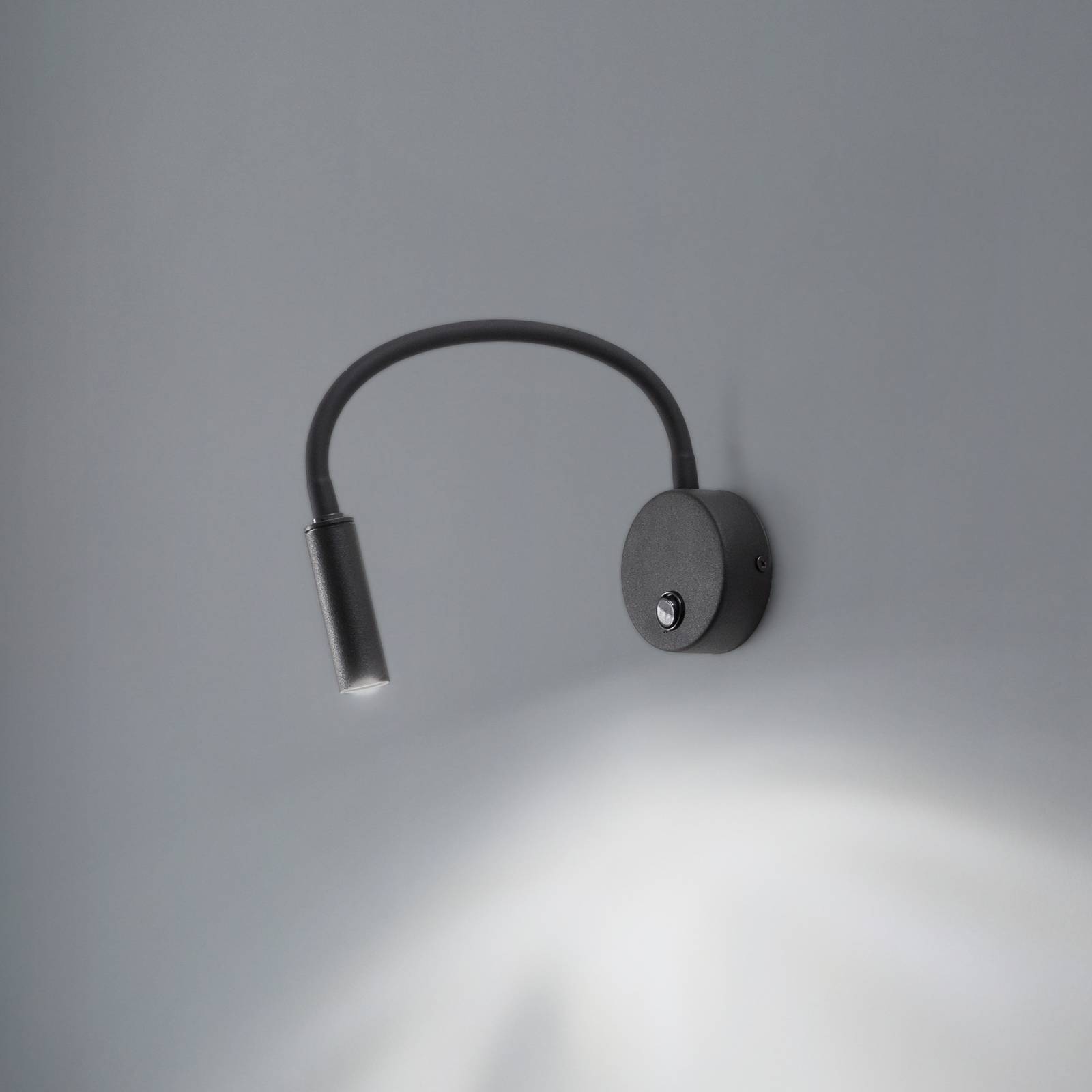 Wandlampe Lagos, 45 cm, schwarz, Leselampe, verstellbar, G9 günstig online kaufen