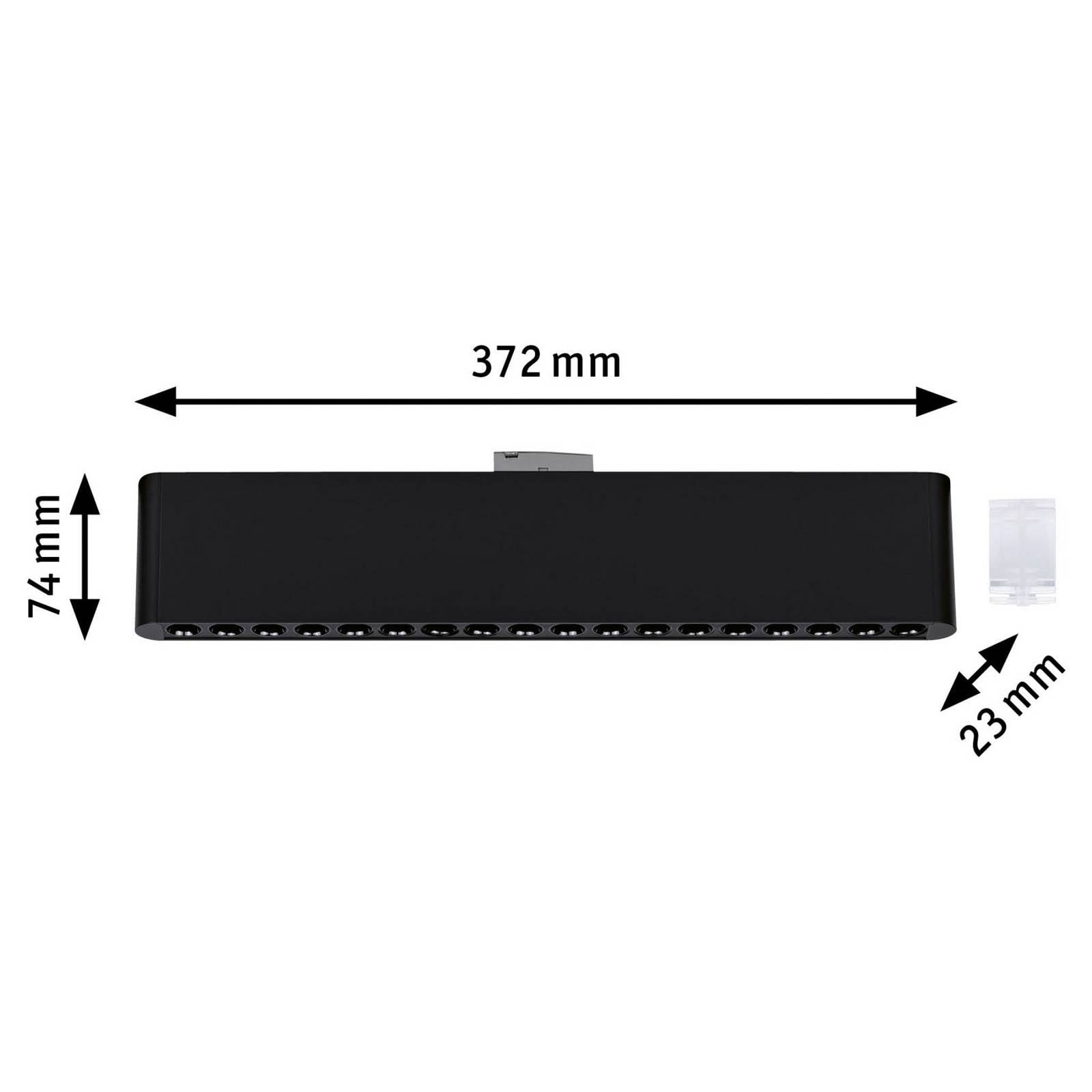 Paulmann URail LED-skenlampa Zelos svart 4 000 K 37 cm