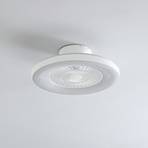 Lindby Smart LED mennyezeti ventilátor Paavo, fehér, csendes, Tuya