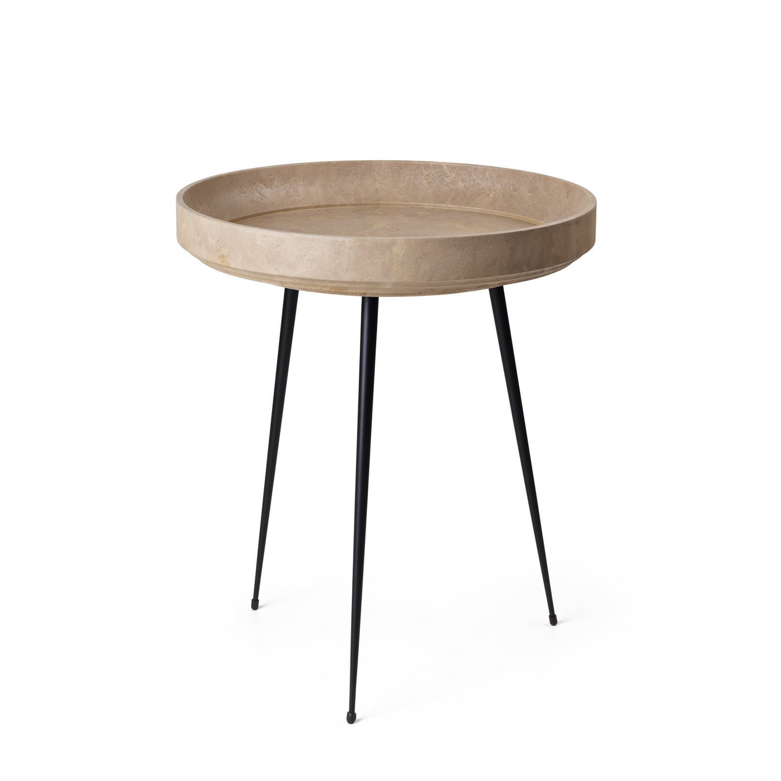 Table d'appoint Bowl, marron clair, Ø 46 cm - Mater Table d'appoint Bowl, marron clair, Ø 46 cm - Mater