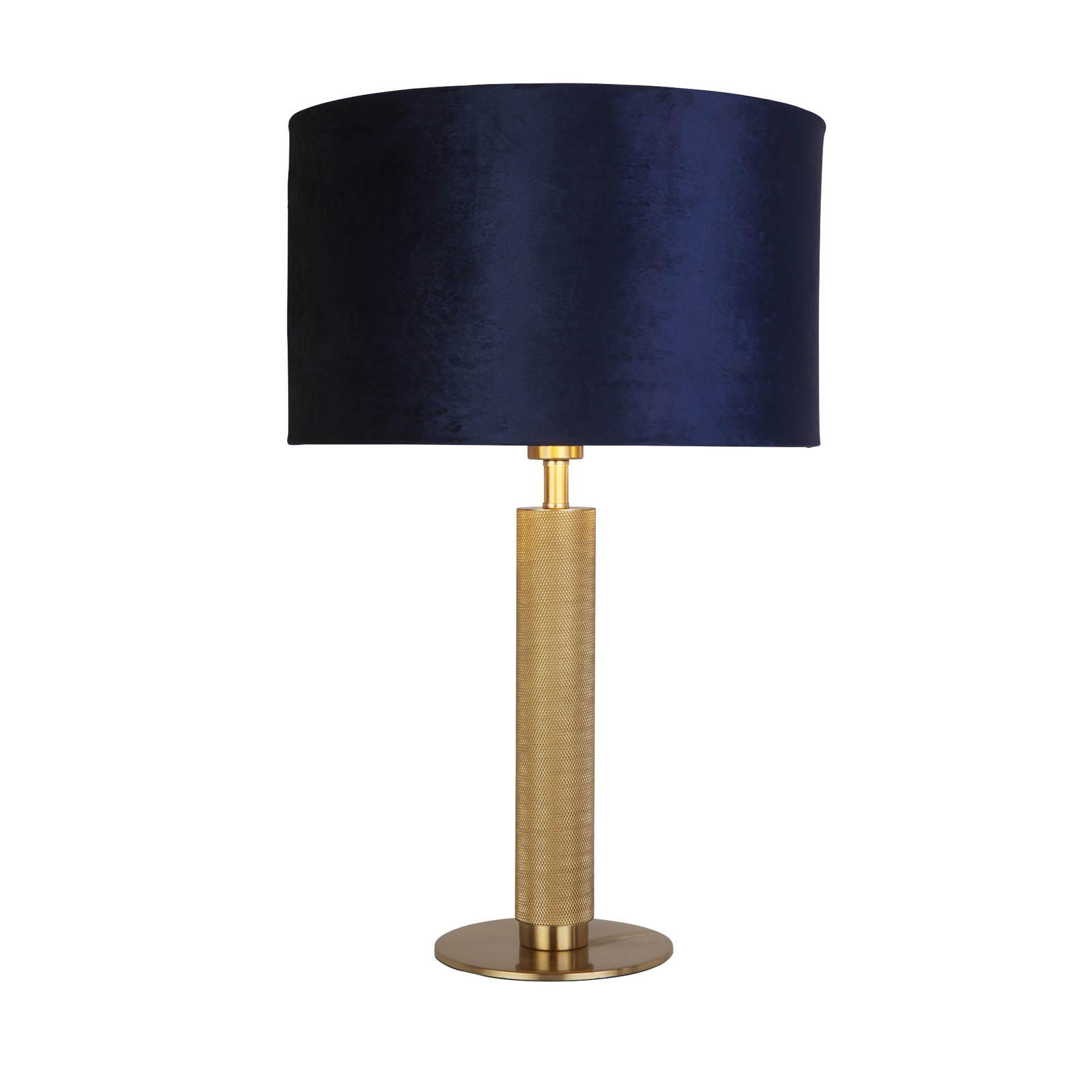 Lámpara de mesa London, latón / azul