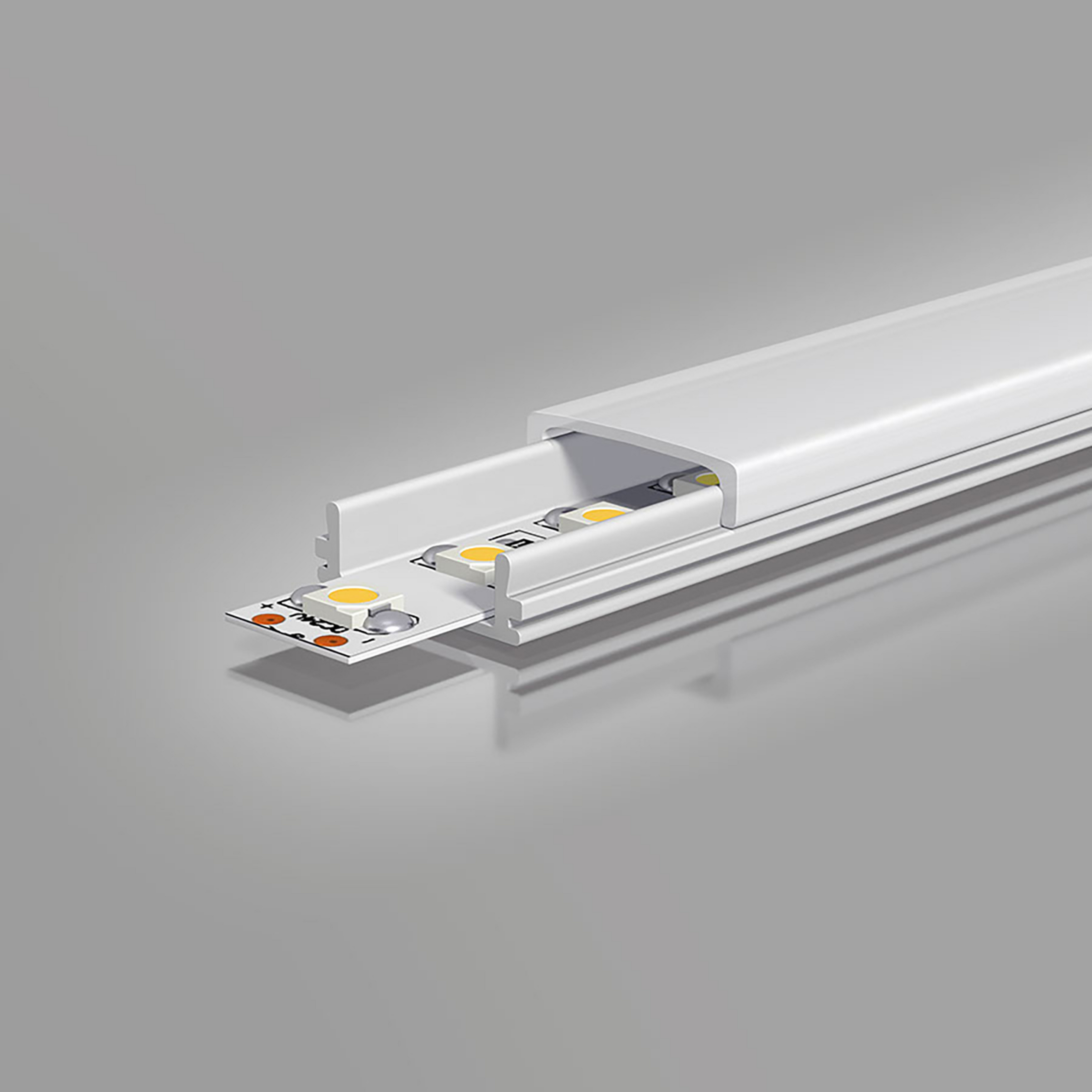 EVN APFLAT1 perfil de alumínio 200cm perfil em U, plano