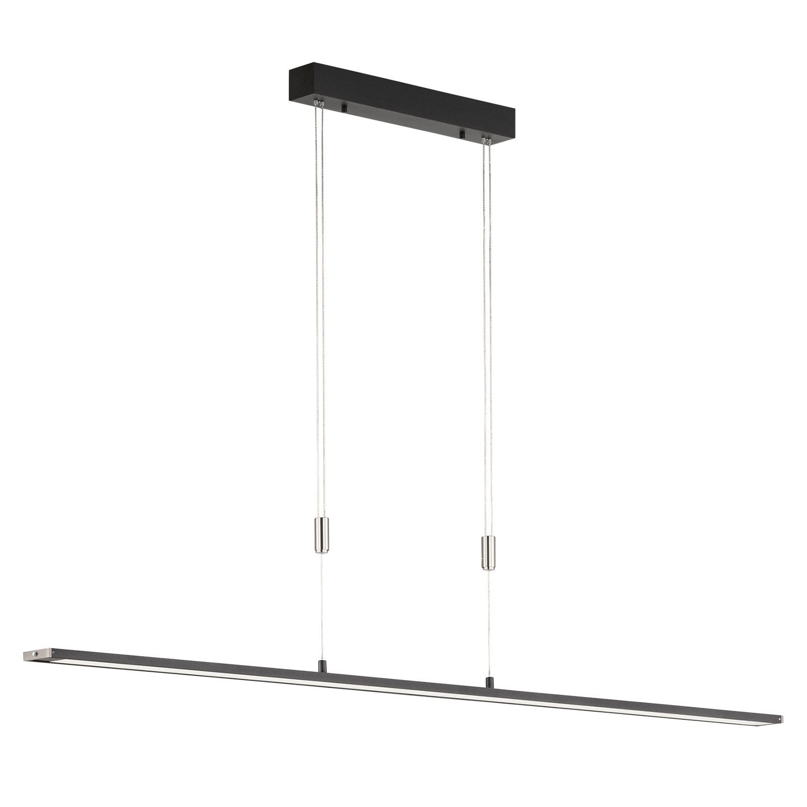 Metz TW LED-pendellampa, CCT, längd 160 cm, svart