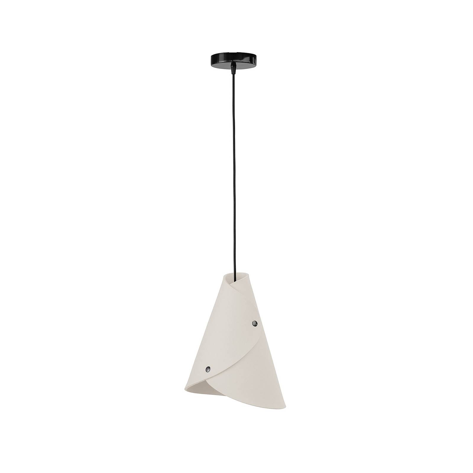 ALMUT 0314 suspension arquée 1 lampe blanc laine