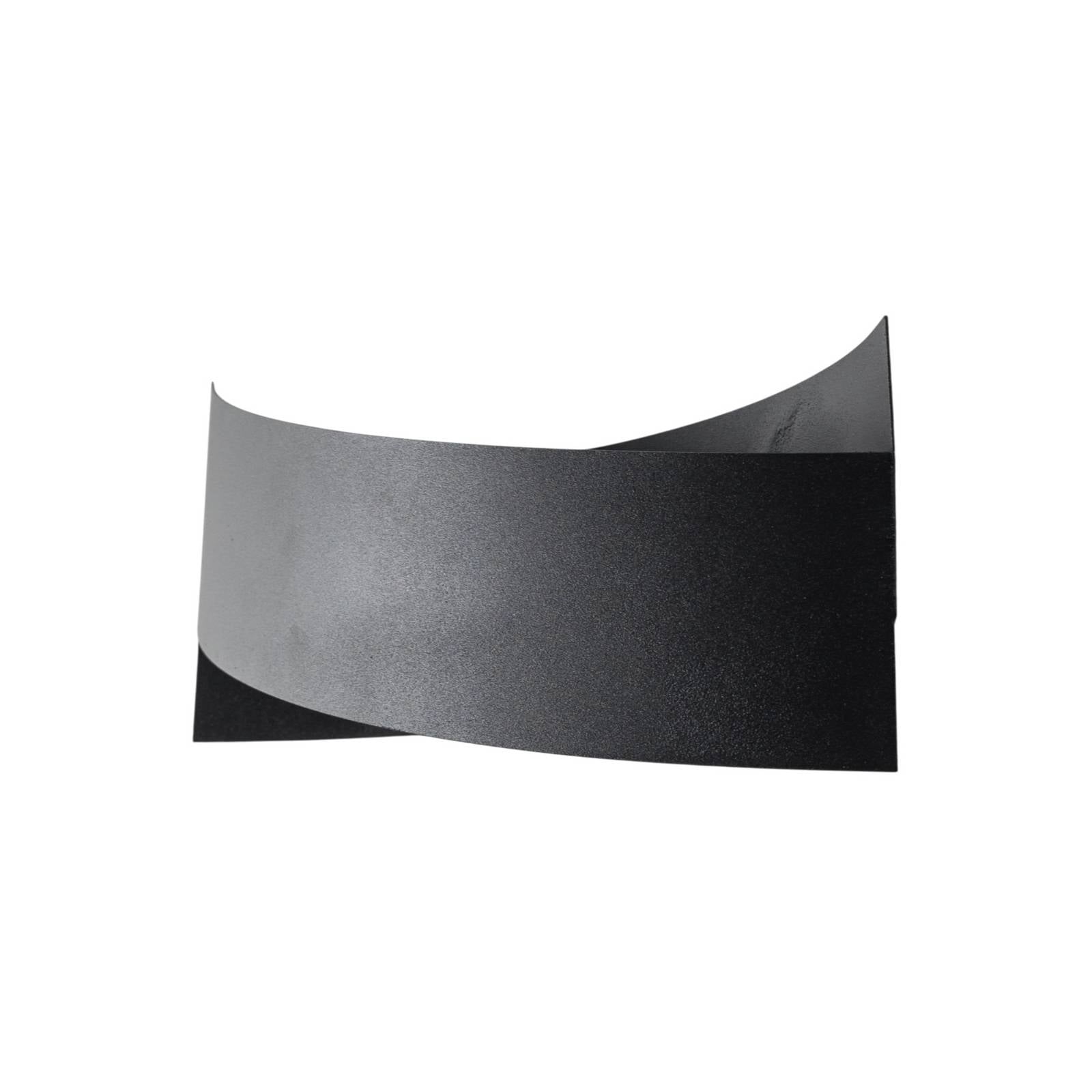 Wandleuchte Tadhg, schwarz, Metall, 35 cm breit, G9