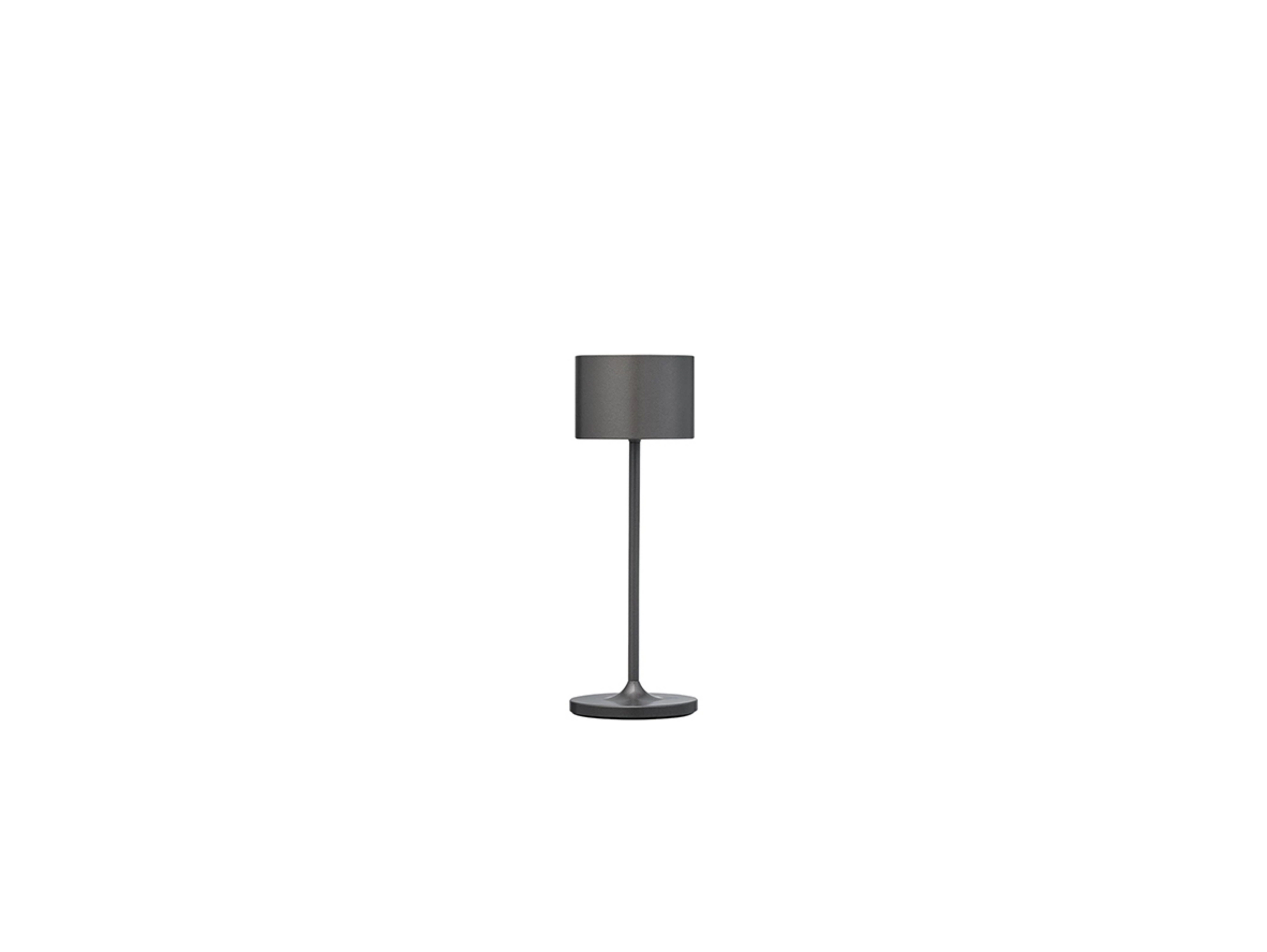 Farol Portable Table Lamp Mini Gun Metal - Blomus