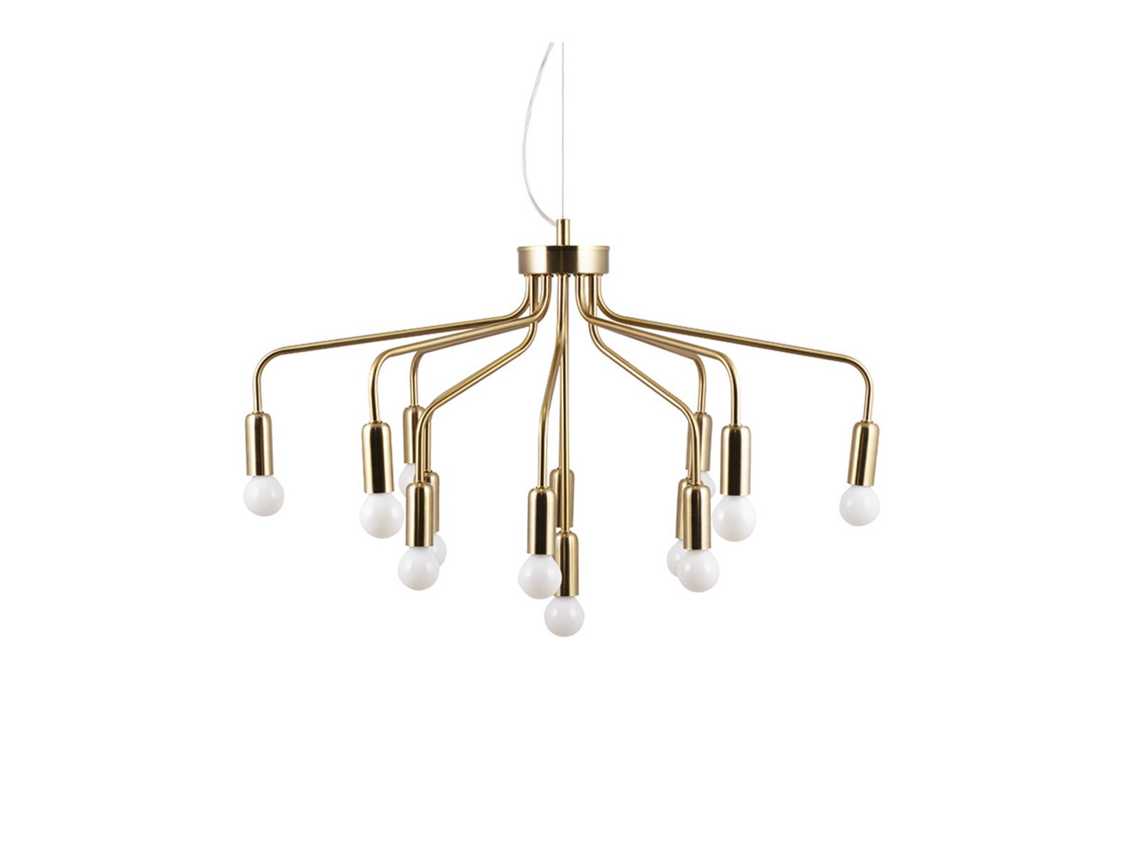 Roots 70 Lustră Pendul Brushed Brass - Globen Lighting