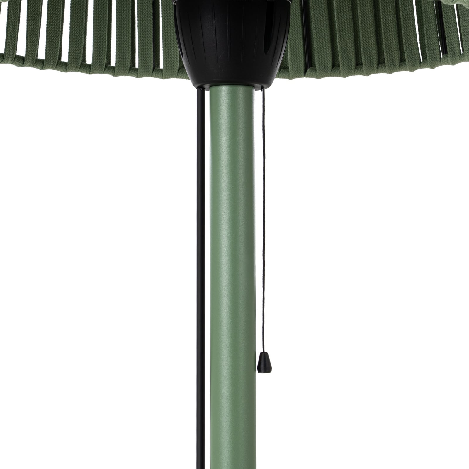 Promiennik stołowy Lucande Pyravo, zielony, aluminium, 70 cm, IP44 Promiennik stołowy Lucande Pyravo, zielony, aluminium, 70 cm, IP44