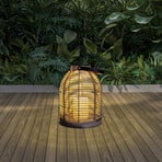 LED-Solarleuchte Korbinian, grau, Höhe 29 cm, IP44, Laterne