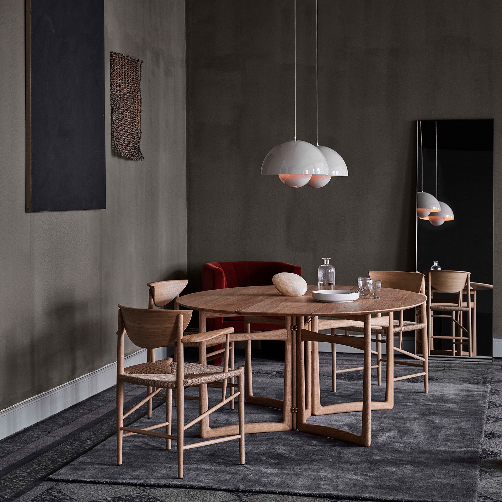 Závesné svietidlo Flowerpot VP7 Grey Beige - &Tradition