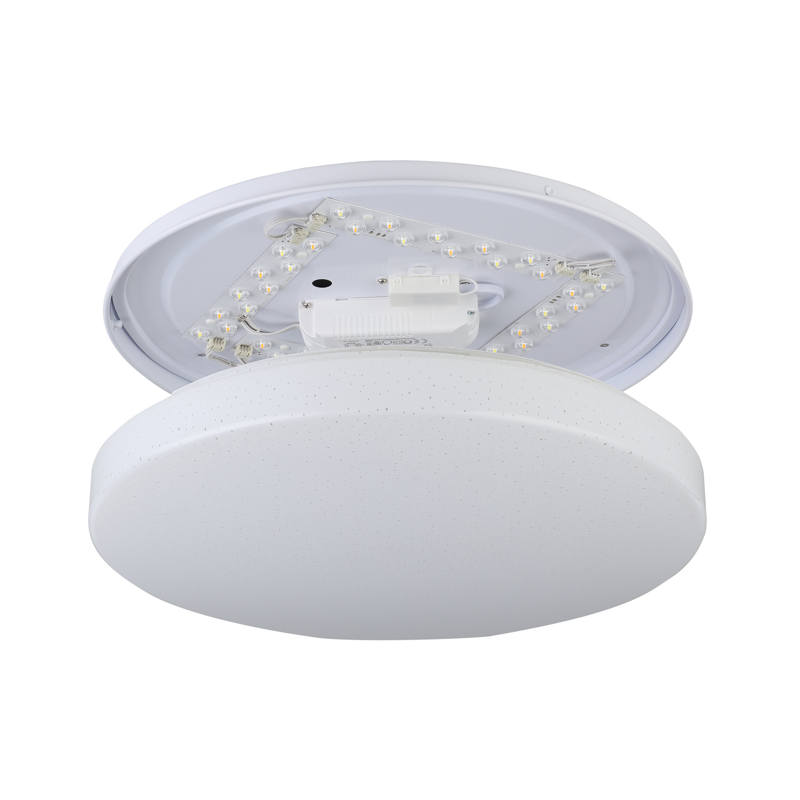 Lámpara de techo EGLO connect Totari-Z, Ø38cm, 19W, efecto cristal