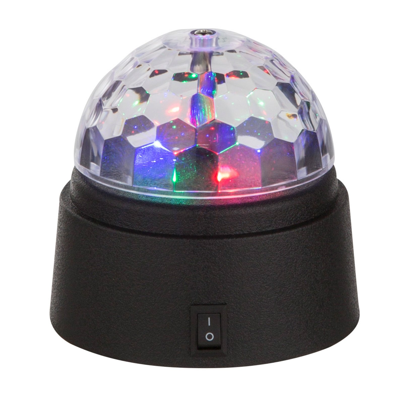 LED-borddekolampe Disco med fargerikt lys