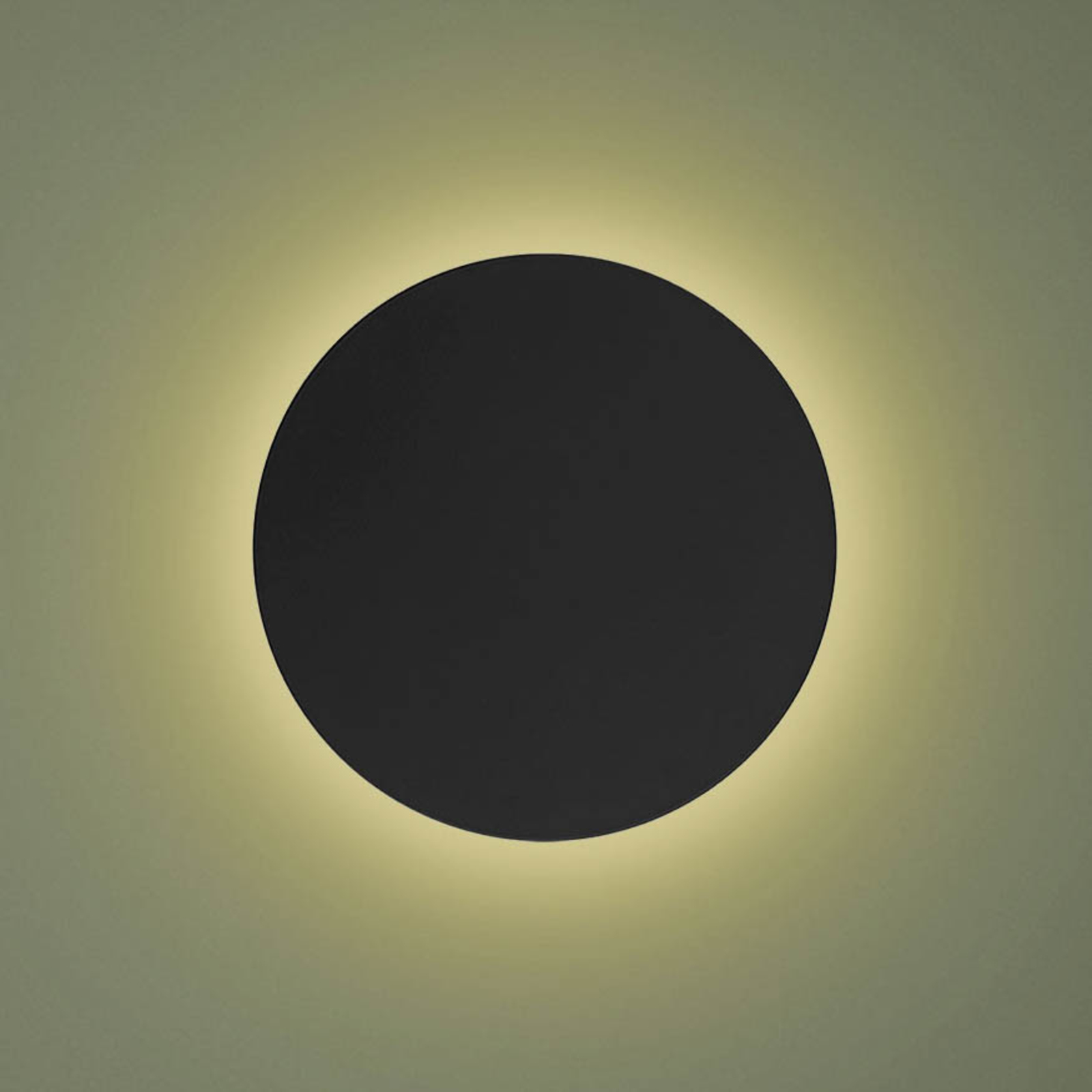Lunia Nové nástěnné svítidlo, černé, Ø 40 cm
