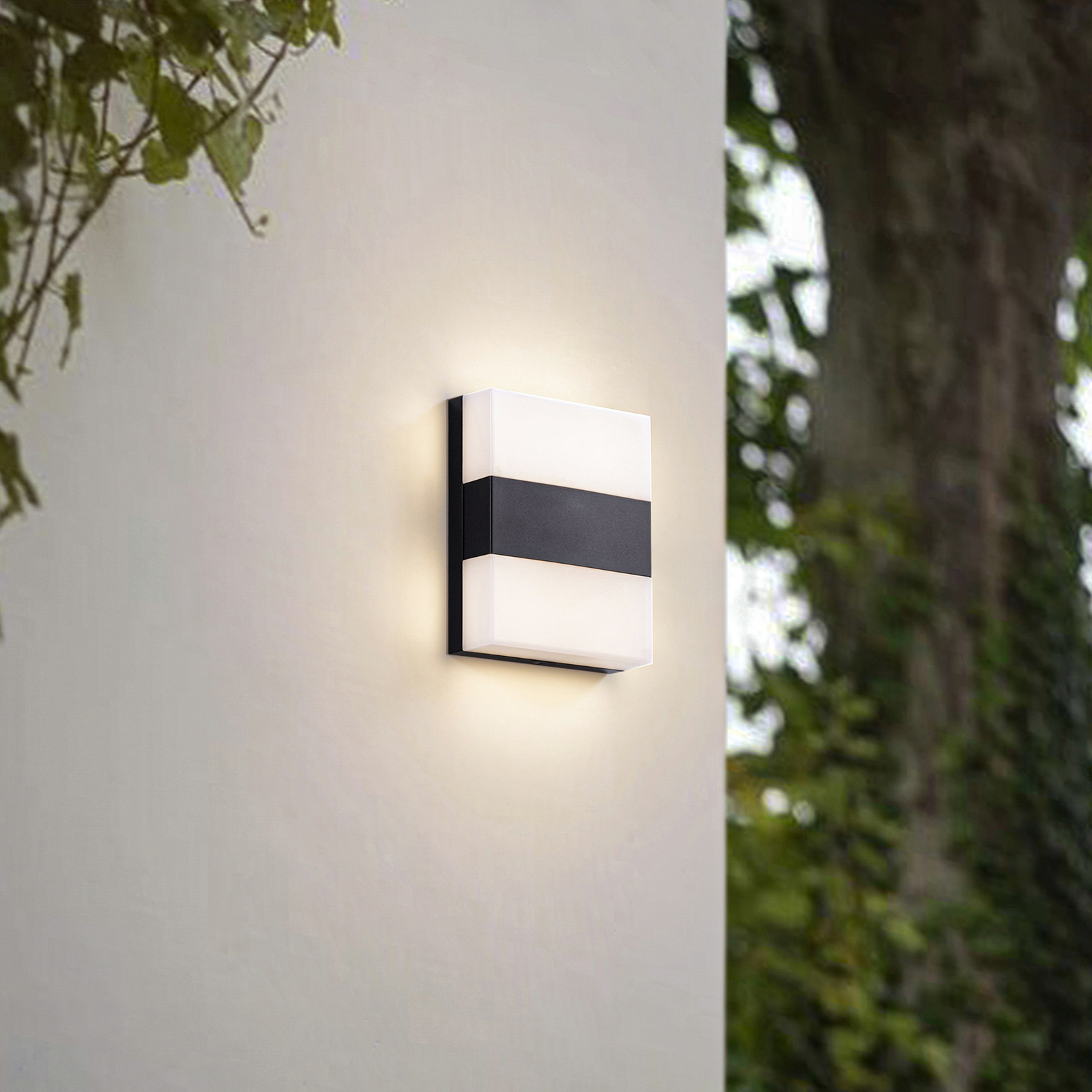 Teekon LED vanjska zidna svjetiljka, 20 cm, IP44, antracit - Prios