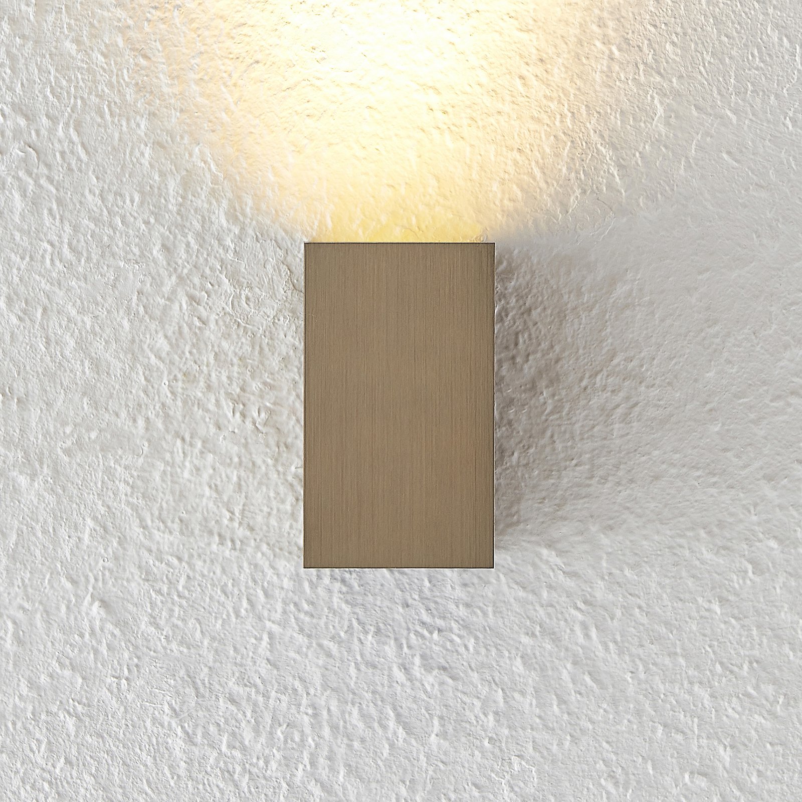 Arcchio Maruba wall light, 1-bulb, brown