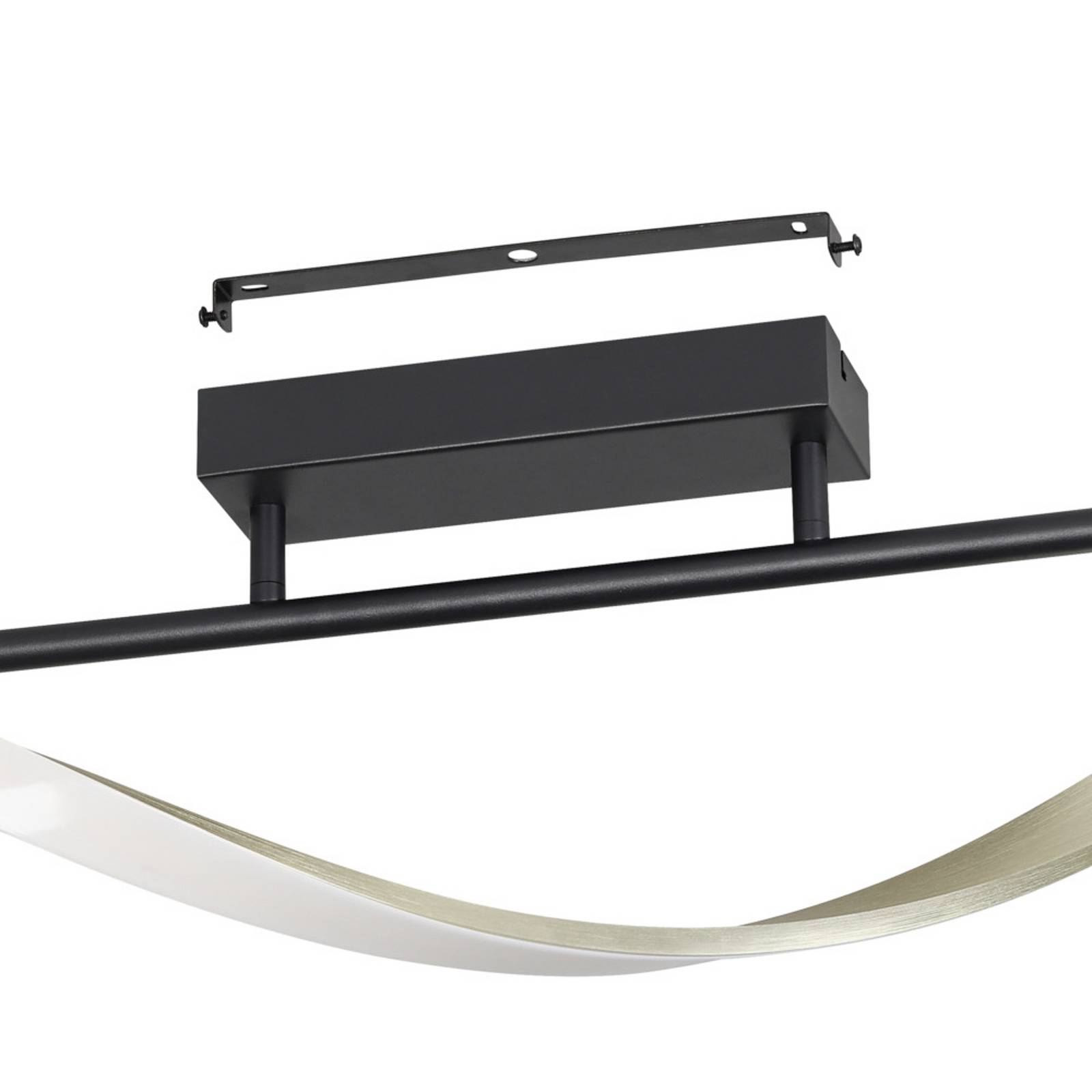 Lampa sufitowa LED EGLO CONAPRATO, czarna/mosiężna, 115 cm, CCT