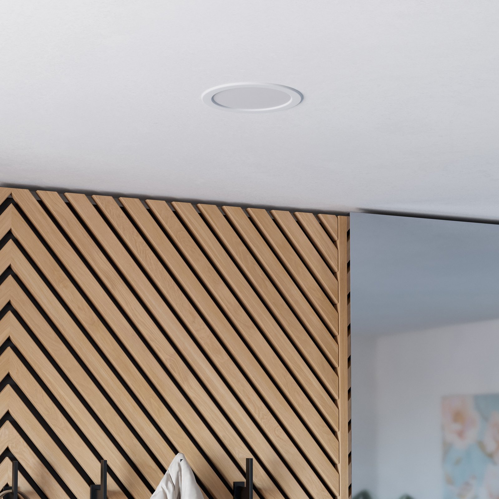 EGLO connect Smart LED-innfellingslampe Fueva 6-Z, hvit, Ø 16 cm