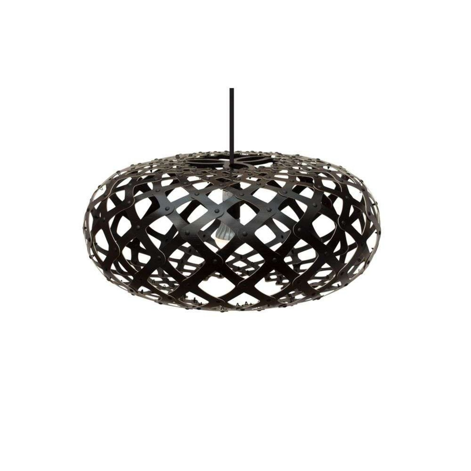 Kina Závěsná Lampa Ø44 Black 2 Side - David Trubridge