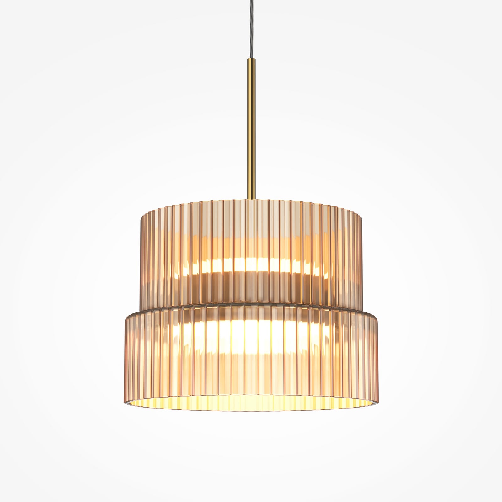SCALA LED viseća svjetiljka, smeđa/brončana, Ø 15 cm, staklo, prigušiva SCALA LED viseća svjetiljka, smeđa/brončana, Ø 15 cm, staklo, prigušiva