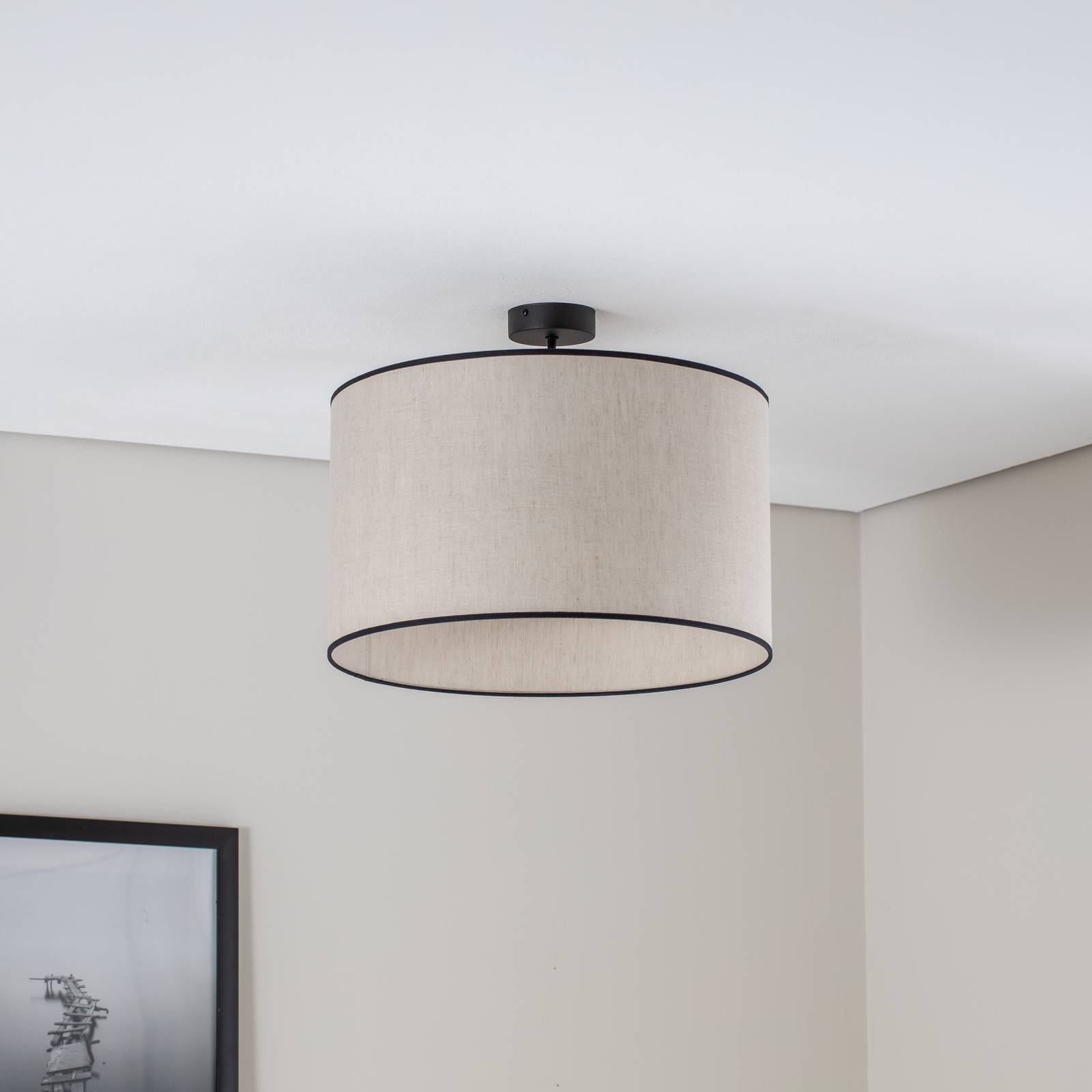 Lampa sufitowa Euluna Ramka, Ø 50 cm