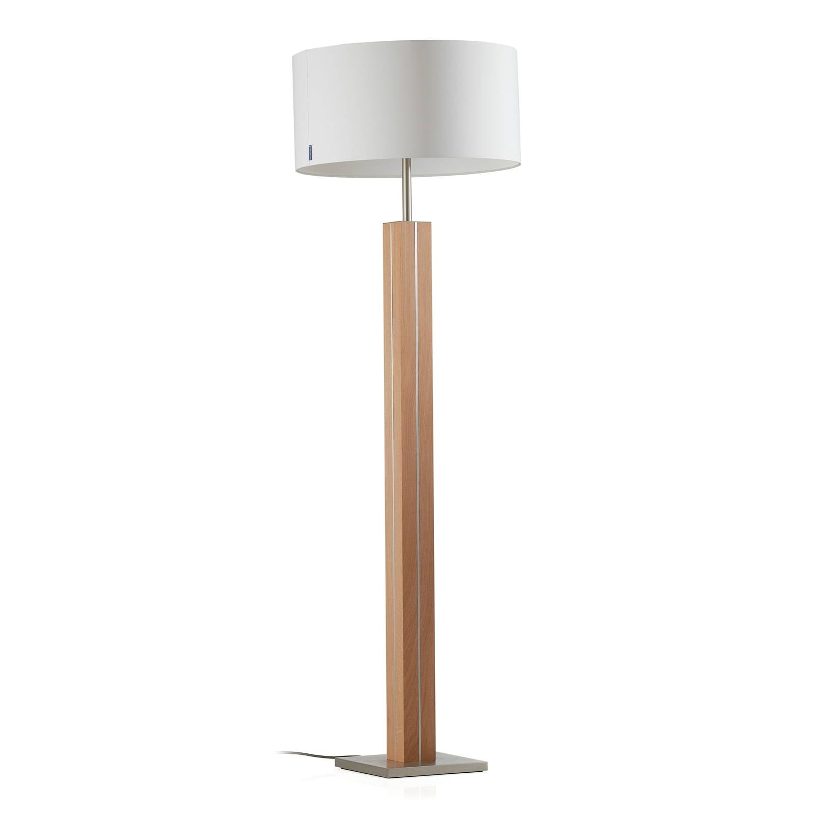 HerzBlut Wooden Floor Lamp - Living / Dining Room - Country House / Rustic - Brown